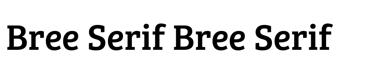 Bree Serif Bree Serif